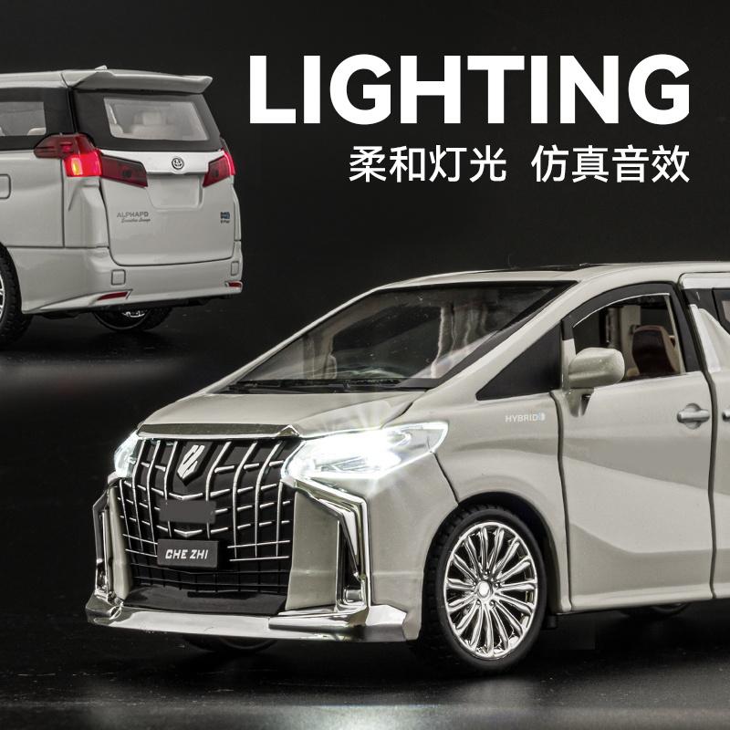 1:24 Toyota Alphard Контроль ключа MPV Сплав Металл Литье под давлением Модель автомобиля Домашние модные украшения и украшение для рабочего стола компьютера Подарок TZ0