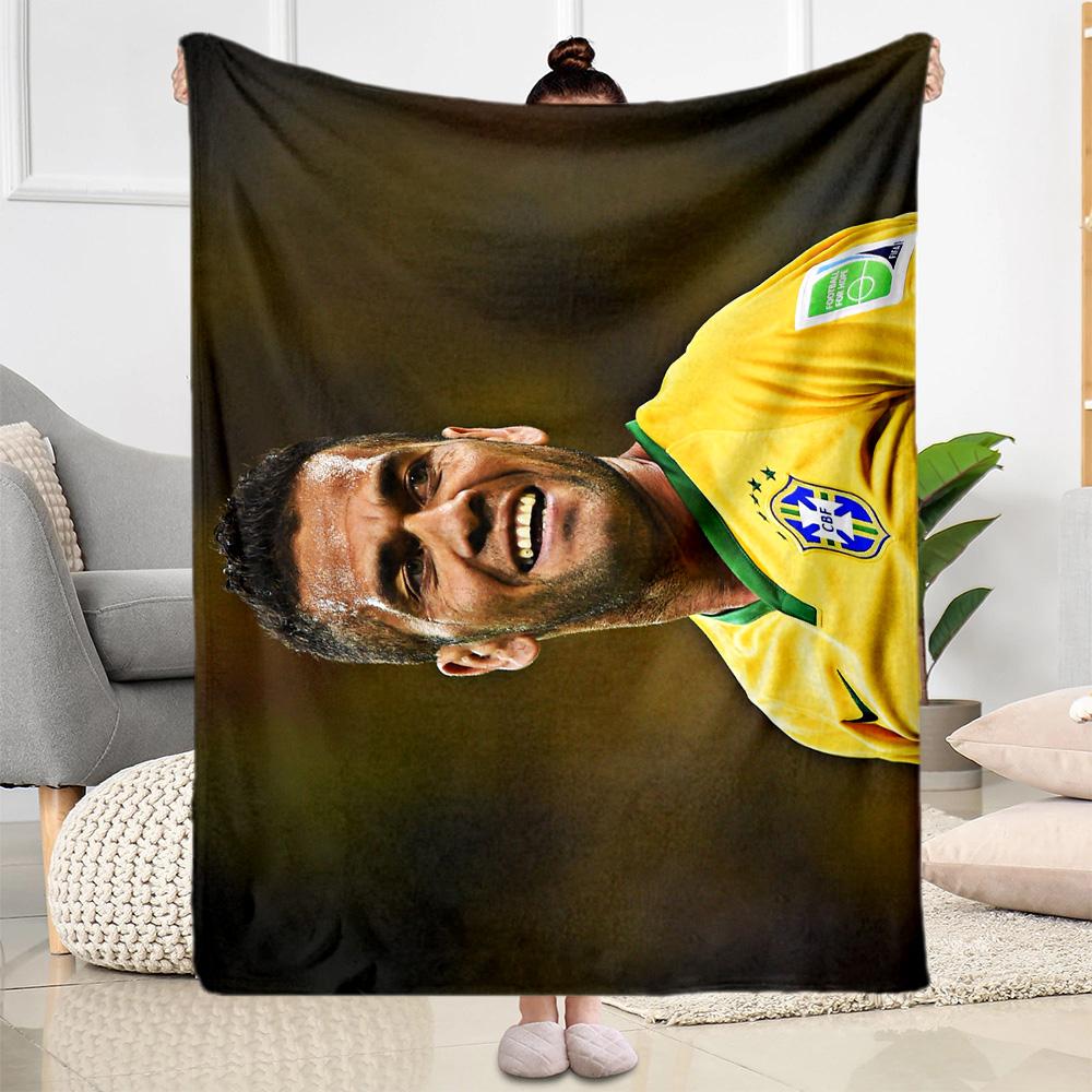 Pogba's Back Action Blanket Comfortable Great for Office Chair Bedding Seaside Four Seasons Multipurpose Playful Design