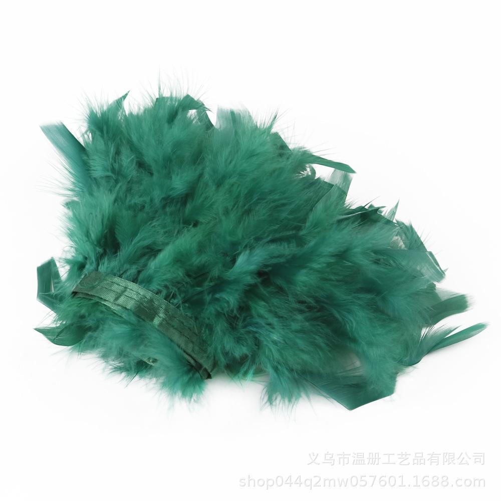 Feather Turkey Feather Lace Car Doll Decorative Fire Piece Cloth Edge Feather Handmade Dress Skirt Material