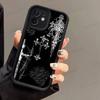 Готический Кибер-Сигил Крест Чехол для Телефона Для iPhone 17 Air 16 e 15 14 13 12 11 Pro Max Plus Mini SE 2020 2022 Силиконовый Чехол-Оболочка