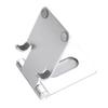 Foldable Aluminum Alloy Cell Phone Holder Folding Desktop Cell Phone Holder Stand for Desk Silver