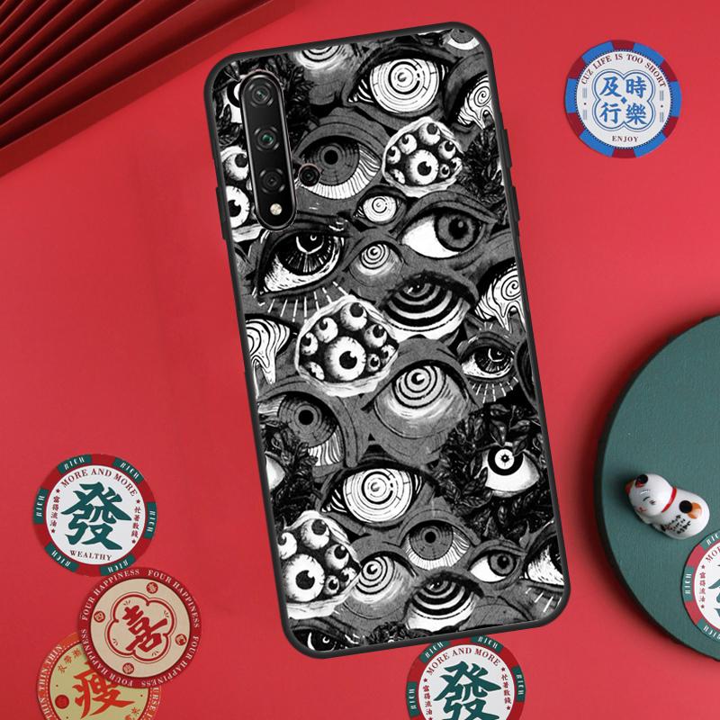 Страшные Глаза Лица Для Huawei Nova 5T 9 10 SE 7i 8i 11i 12i Y73 Y72 Y61 Y91 Y60 Y70 Y90 P20 P30 P40 Lite Чехол