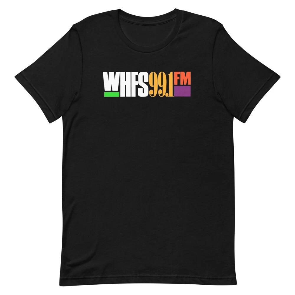 WHFS 99.1 Альтернативный Рок Радио Графическая Футболка Унисекс 100% Хлопок Футболка Мужские Футболки Топ