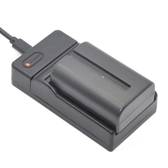 USB зарядное устройство для аккумуляторов NP-F550/F570/F750/F970/F770/F960/F330 для экшн-камеры Sony