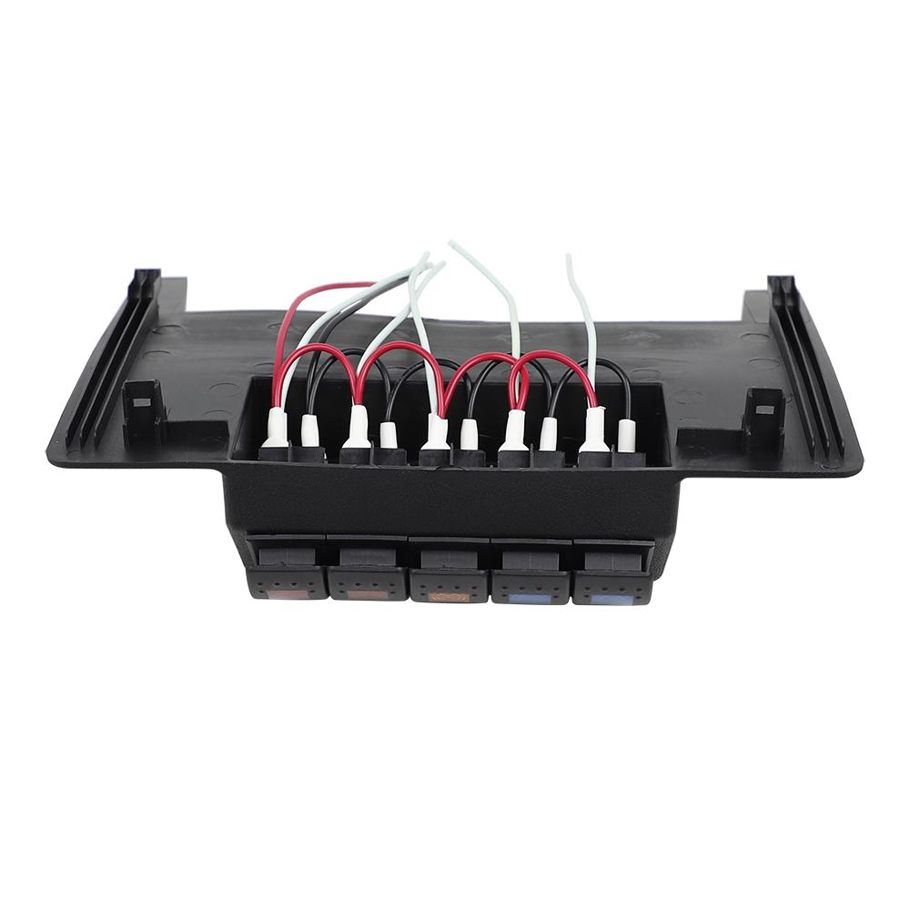 Lower Switch Panel 5 Rocker Style Switches for Jeep Wrangler JK 2/4WD Automatic 2011-2015