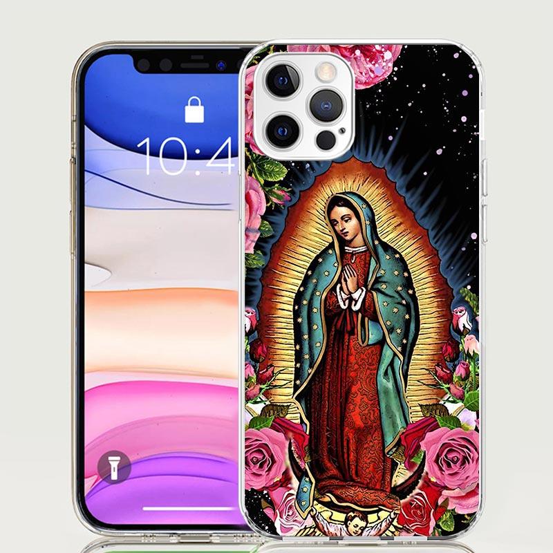 Virgin De Guadalupe Virgen Mary Phone Case for Apple iPhone 17 Air 16 15 Plus 14 + 13 Mini 12 11 Pro Max 7 8 SE 16Max Soft Shell