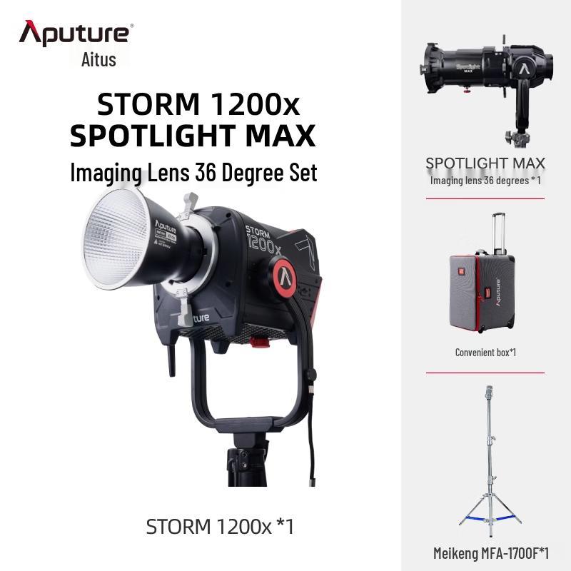 Светодиодный осветительный комплект Aputure STORM 1200x Pro со Spotlight-линзой MAX 36°