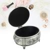 Oval Jewelry Organizer Box Zinc Alloy Trinket Jewelry Box  For Rings Necklaces Earrings