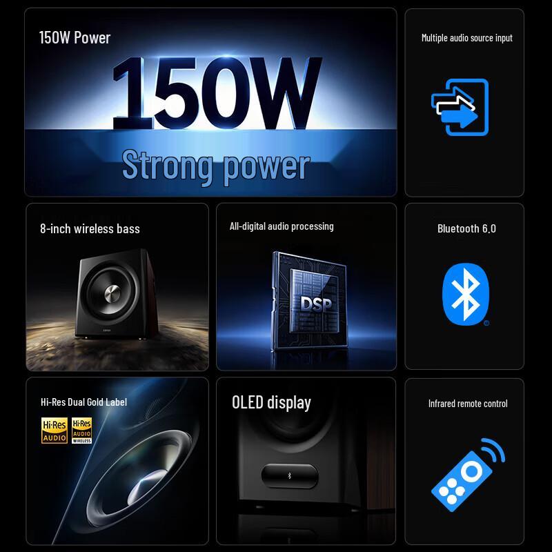 Edifier 2.1-канальная Bluetooth-акустическая система S201MKII