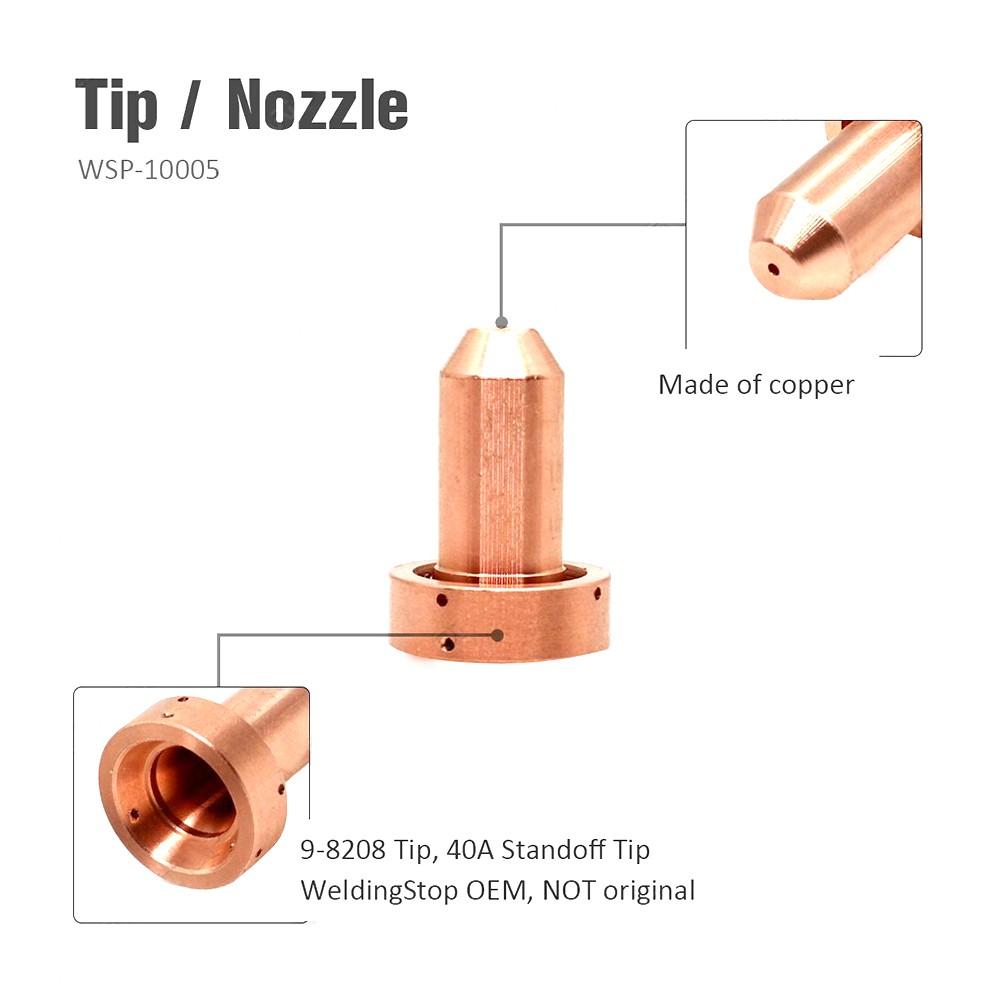 5 шт. 9-8208 для плазменной горелки SL60~100 Расходные материалы Наконечники сопла для термодинамики