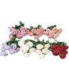 Realistic Rose Silk Bouquet 9 Stems Wedding Photography Props Decoration Home