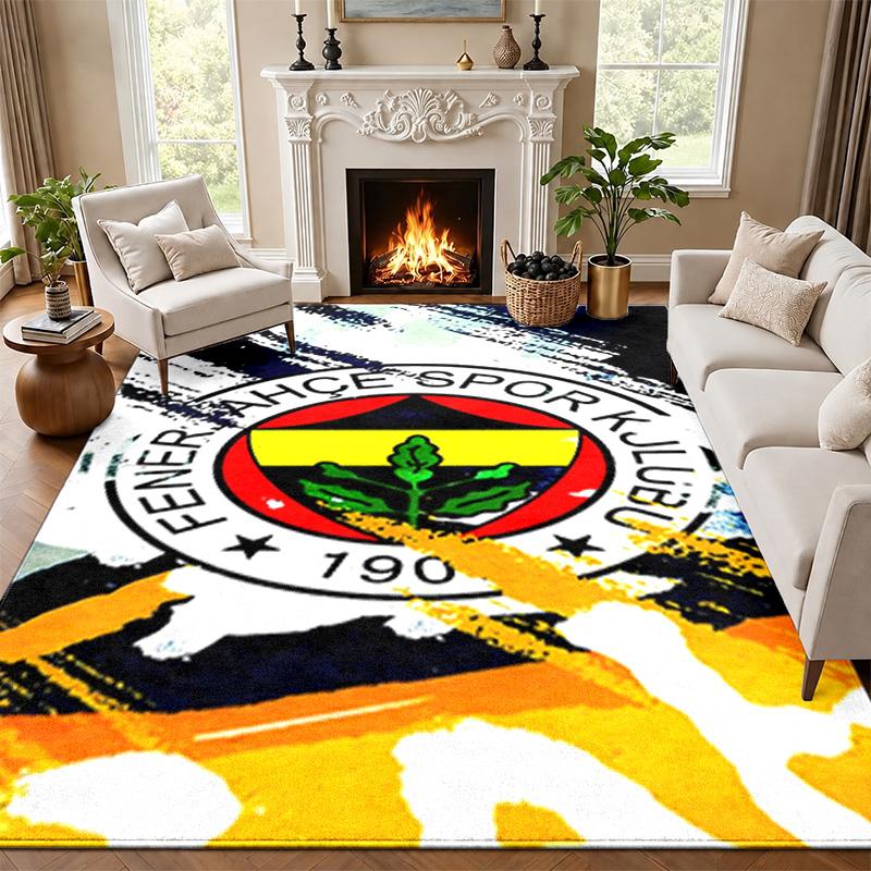 Fenerbahce Carpet Door Mat for Living Room or Bedroom Protective Mat Under Chair Office Decoration Christmas Gift Birthday Present
