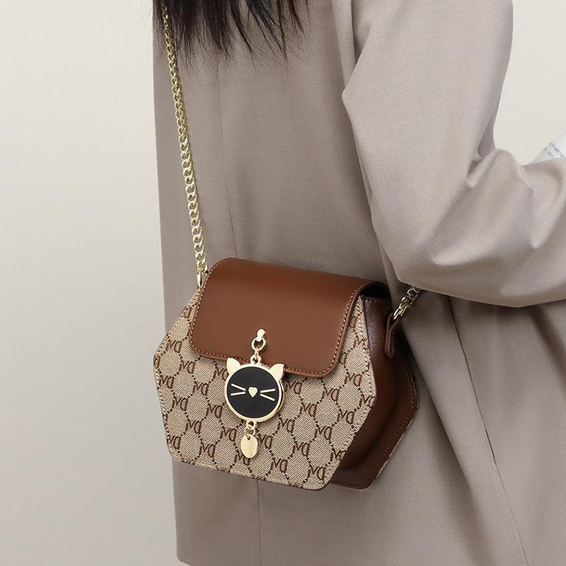 Сумка Женская Универсальная Новая Сумка Через Плечо Женская Осенняя Мода Высококачественная Сумка На Цепочке Легкая Роскошь Маленькая Сумка