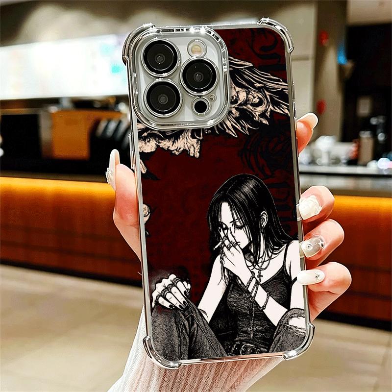 Чехол для телефона с покрытием в стиле аниме NaNa Osaki Для Iphone 16 17 Pro Max Air 16E 14 15 Plus 12 13 Mini Противоударный Чехол-подушка безопасности