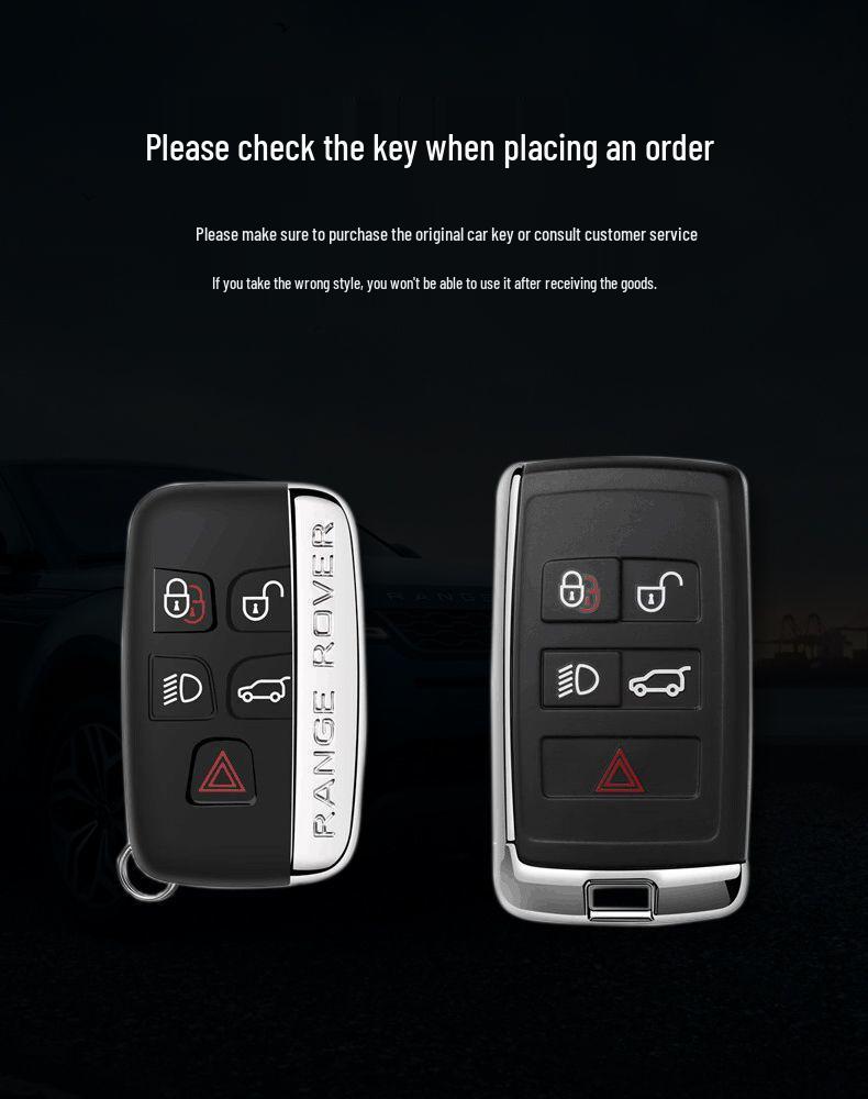 Чехол для ключа Jaguar для XEL, XFL, E-PACE, XJL, F-PACE - Роскошная защитная накладка