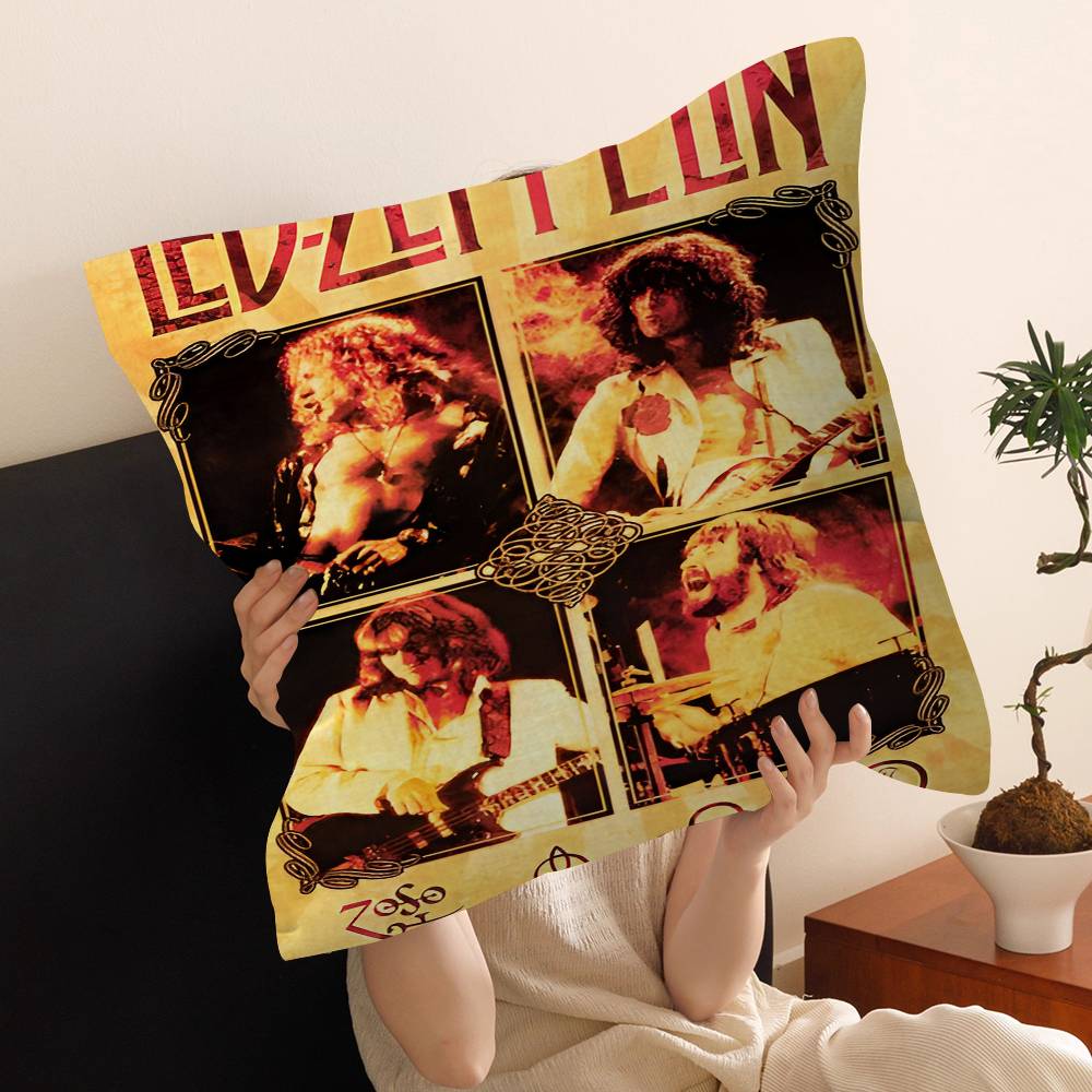Подушки L-Led Z-Zeppelin Наволочки Мультяшные Декоративные для Дивана Дома Двусторонняя Печать Короткий Плюш Милая Наволочка