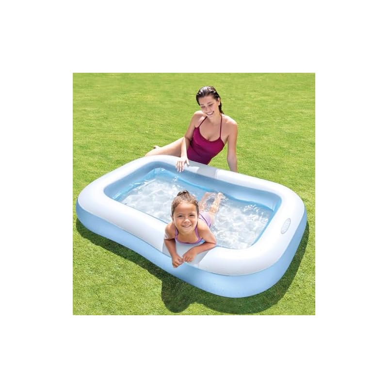 Прямоугольный детский бассейн INTEX 166см x 100см x 25см Светло-голубой 57403NP