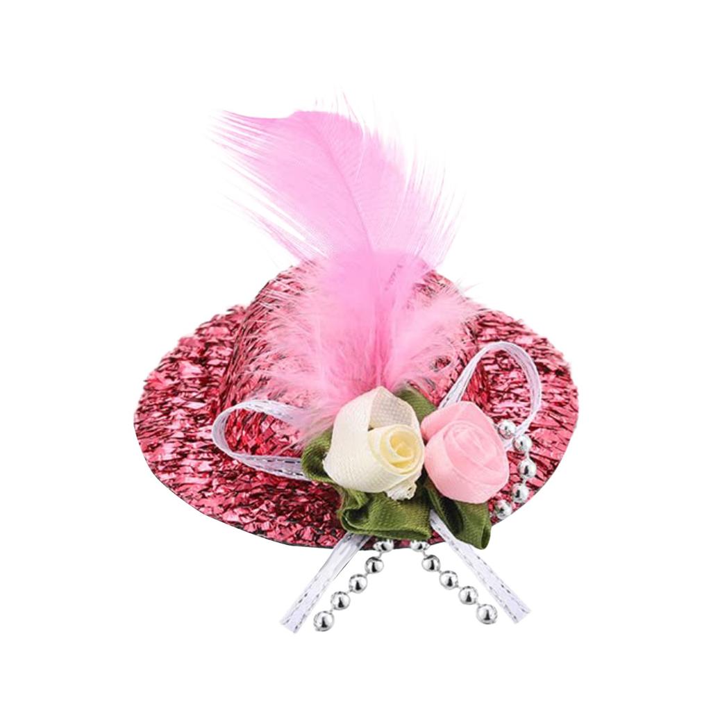 Куриные шляпы для курицы, маленькие забавные аксессуары для курицы, цилиндр с перьями