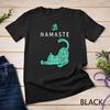 Cute Namaste Cat In Yoga Pose Om Symbol Men Women Gift Unisex T-shirt