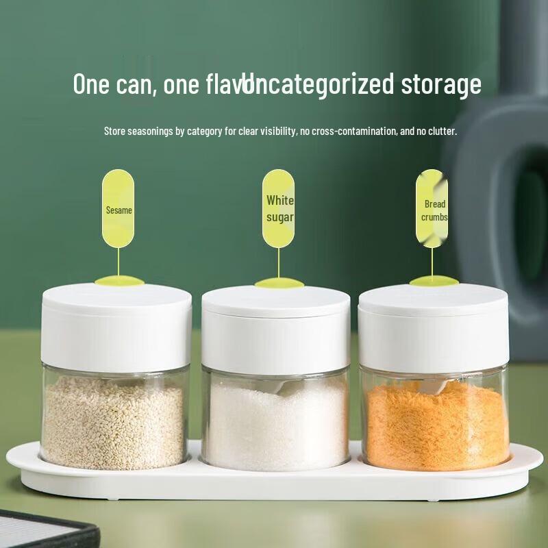 Chahua Tempered Glass Kitchen Seasoning Set