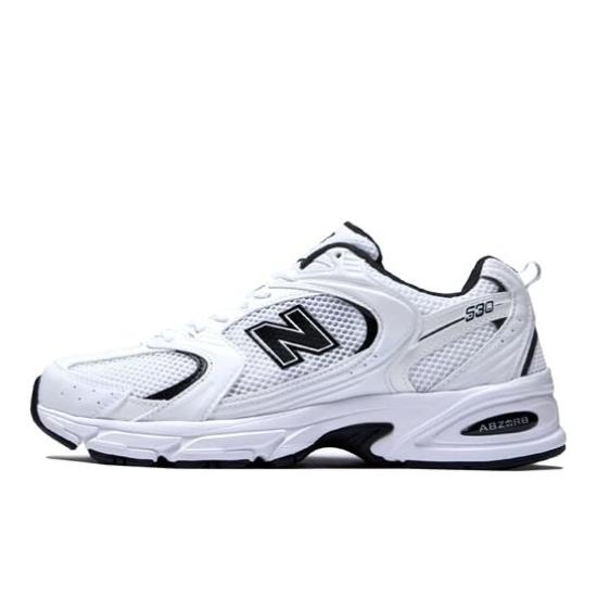 New Balance 530 Sneakers MR530EWB Japanese Shoe (White/Black, Size, Adult, Numeric, 23.5 cm) [Used]