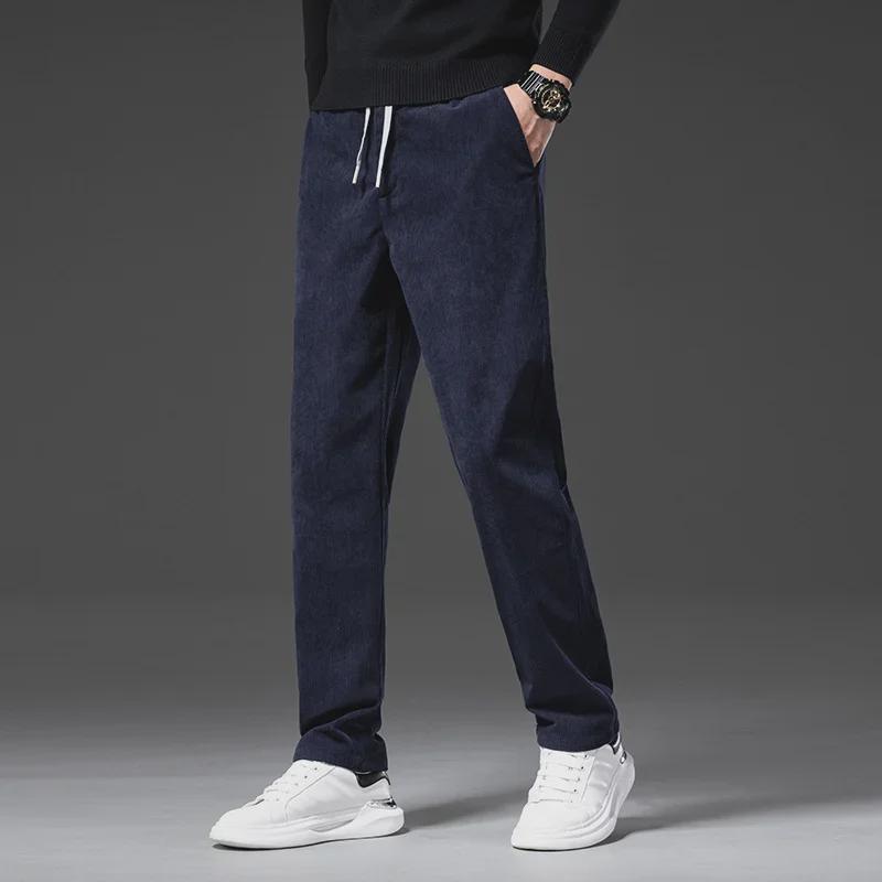 Мужские вельветовые брюки прямого кроя большого размера — прочные, универсальные, удобные для весны и осени