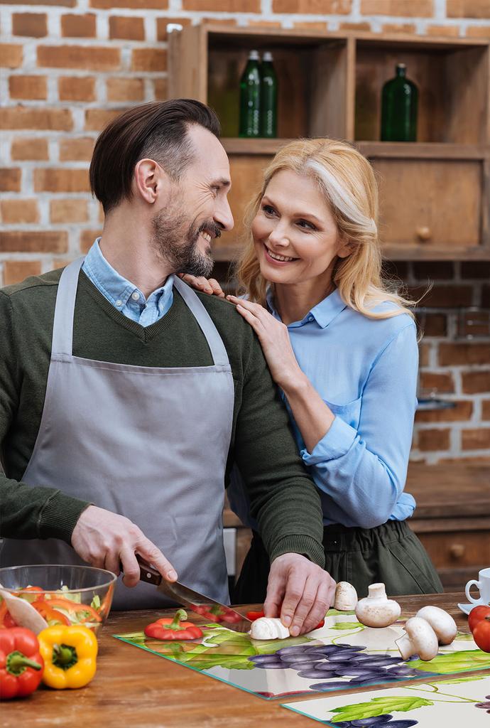 SZKLANA PŁYTA OCHRONNA NA KUCHENKĘ 70x52 OWOCE