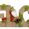 Dwarf Welcome Sign Resin Cartoon Dwarf Ornament Garden Gnome Letter Welcome Sign for Home Office