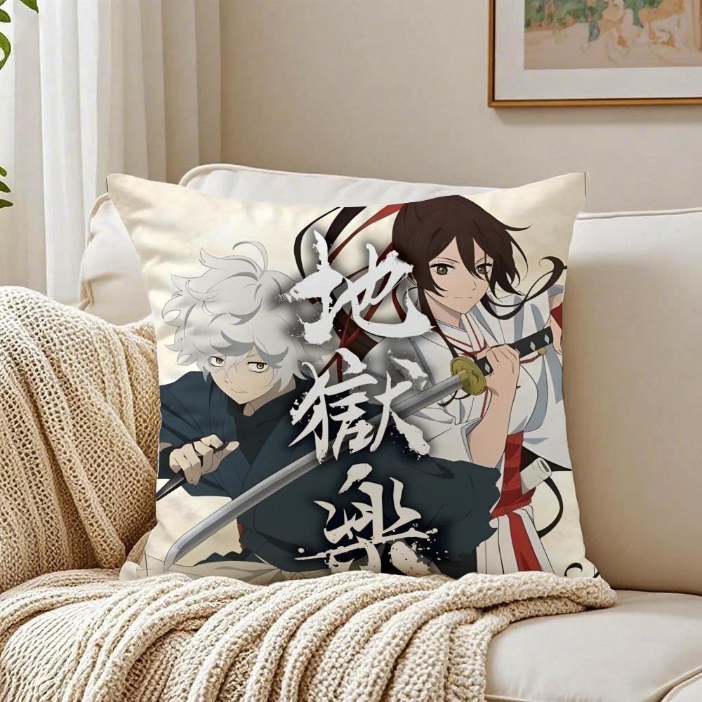Anime Dark HHells PParadise Cushion Cover Pillowcase Antidustmite living Room Sofa Decor Cushion Room