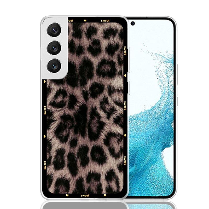 Чехол для телефона с леопардовым принтом для Samsung Galaxy S26 S25 Edge S24 S23 FE S22 Ultra S21 Plus S20 + Fundas Cover Coque Galaxy S2