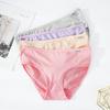 Women's Cotton Briefs Underwear Sexy Panty Solid Color Low Rise Lingerie Underpants Seamless Panties