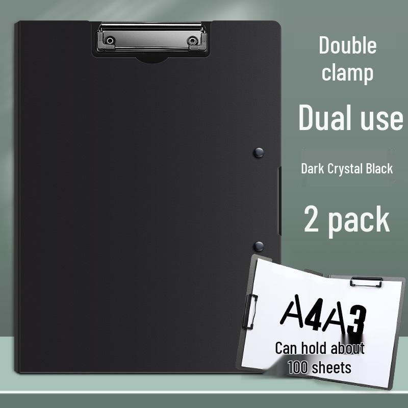 A4 Double Clip Folder for Documents and Resume Storage