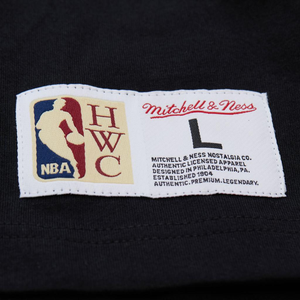 Mitchell Ness Chicago Bulls Vintage Logo Double Hit T-shirt FC9252-CBUBLCK
