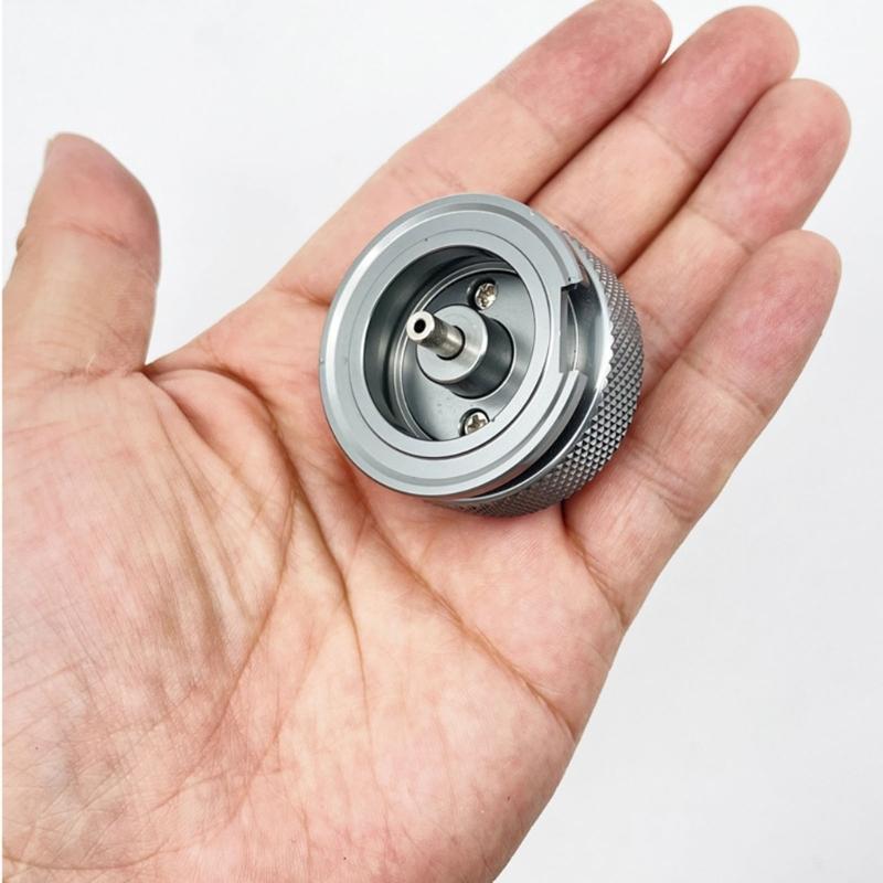 Universals Outdoor Gas Tanks Adapter Stove Conversion Head Flat to Cartridge Gas Cylinders Converter Easy to Install