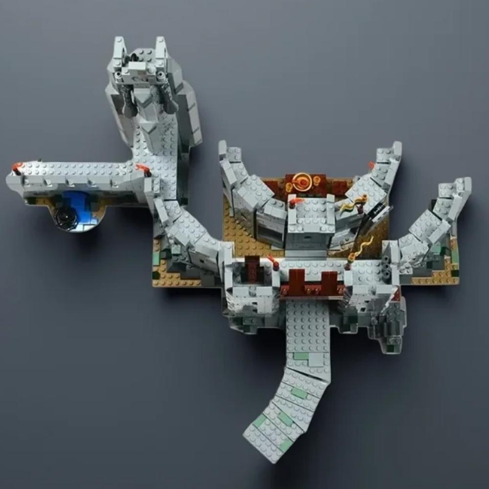 MOC Magical Castle Knight American TV Movie Battle of Helm's Deep Castle Tower Model Building Blocks Bricks Festival Party Gifts