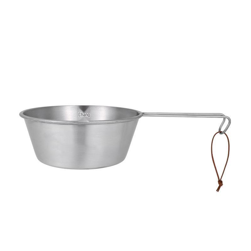 Large Stackable Stainless Steel Camping Snow Bowl for Cooking Rice
