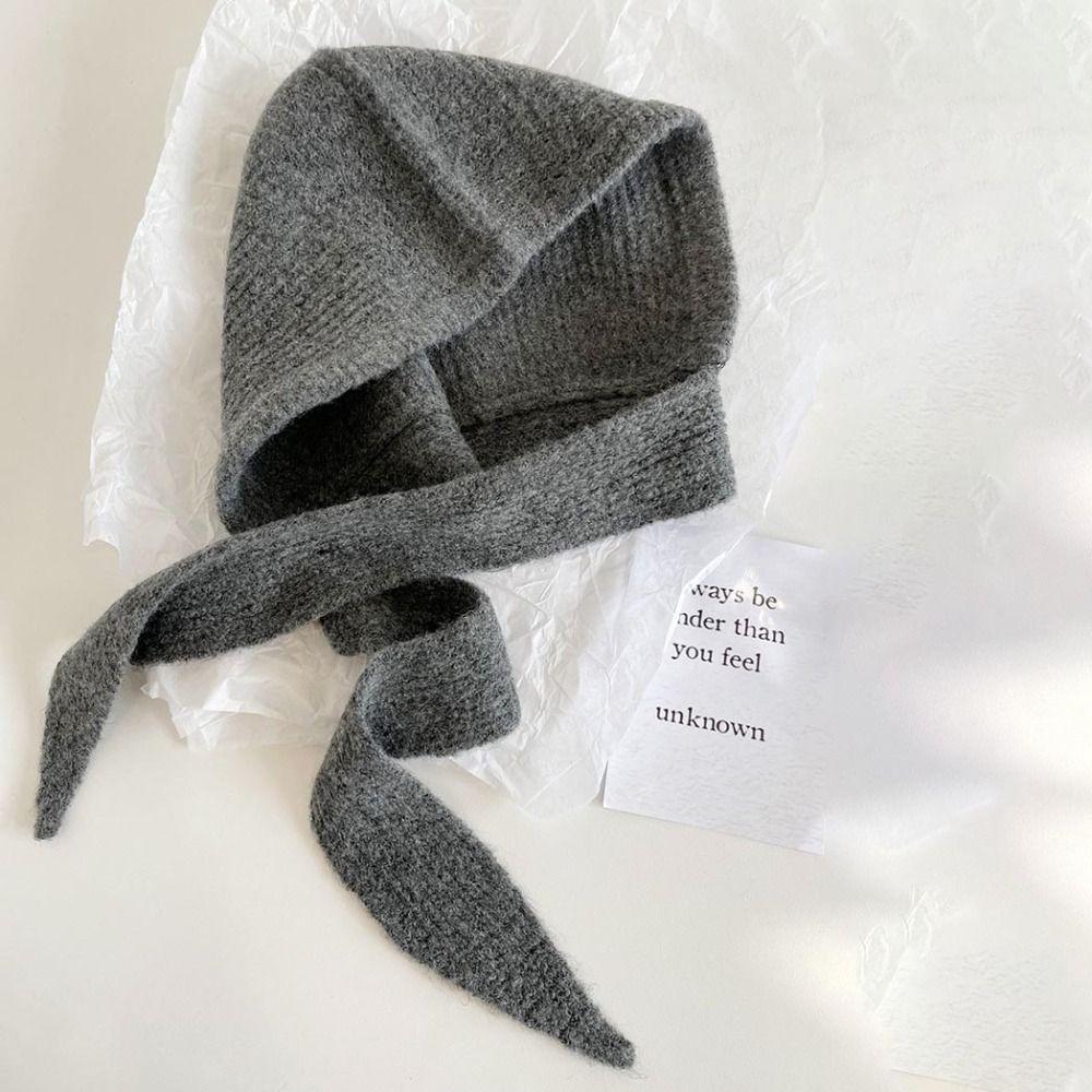 Бандана-балаклава Шапки-бини Мягкие вязаные шапки Зимний шарф-шапка Девочки