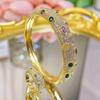 2026 Французский Ретро 18K Цвет Цирконий Браслет Кольцо Супер Роскошный Свадебная Атмосфера Алмазный Набор Украшений Женский