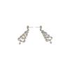 Gold Christmas Tree Earrings Zinc Zinc Alloy Christmas Earrings Simple Rhinestone Dangle Earrings  Women