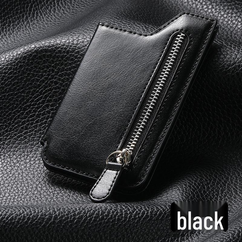 Многофункциональный клейкий держатель для карт телефона и подставка на молнии