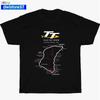 Новая карта гоночной трассы Isle of Man TT Логотип острова Многоцветная унисекс футболка S-5XL Унисекс футболка