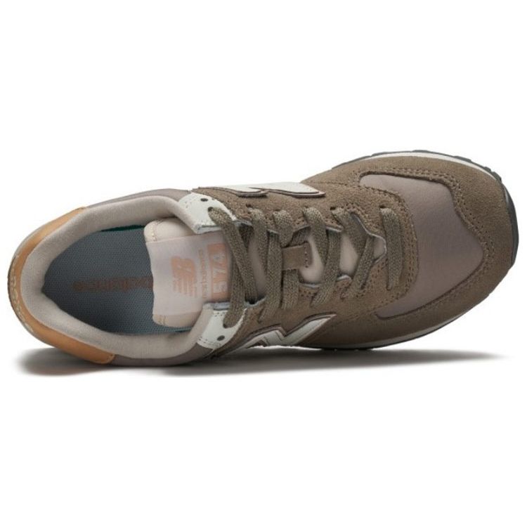 New Balance Nb 574 Ретро Верхний слой Коровья кожа Амортизирующие Износостойкие Низкие Повседневные Кроссовки для бега Женские кроссовки Хаки WL574SYL