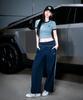 Широкие брюки Emelbi Street Sporty с тесьмой Bos (военно-морской флот)