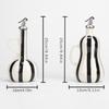 Nordic Style Ceramic Oil Bottle Hand-drawn Stripes Olive Oil Jug  Cooking Equipment