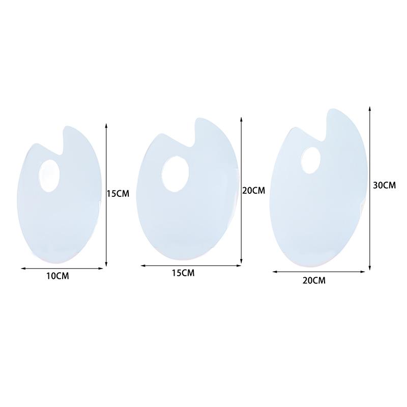 1Pcs Transparent Palette Acrylic Palette Fine Arts Oil Painting Palette Gouache Acrylic Painting Palette