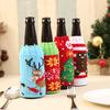 Christmas Knitted Premium Beer Bottle Cover Set Including Festive Patterns Of Snowflakes Reindeer And Men Gingerbread