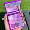 Brighten Eyes Nine-Color Eyeshadow Palette - Iridescent Diamond Purple & Raspberry Jam