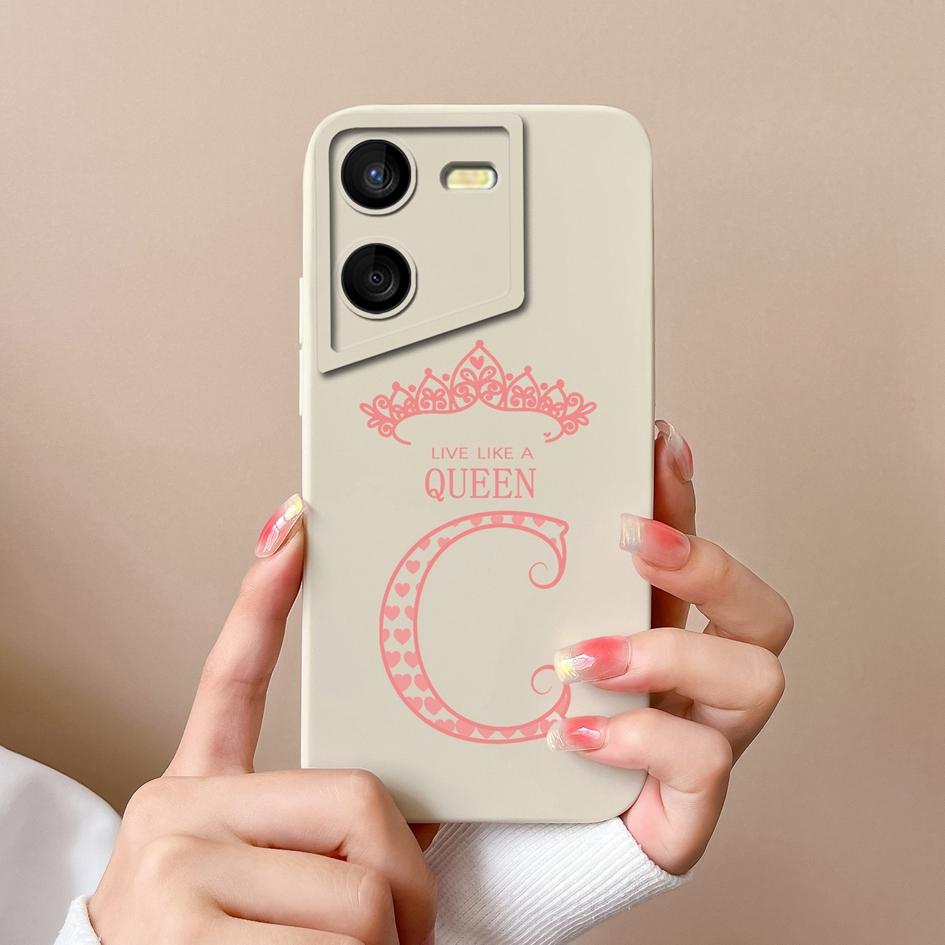 Чехол для телефона Tecno Spark 10 Pro 10C Pova 4 5 Pro Itel A60s P40 Plus S23 Plus, защитные чехлы с буквами и короной, матовые мягкие силиконовые бамперы