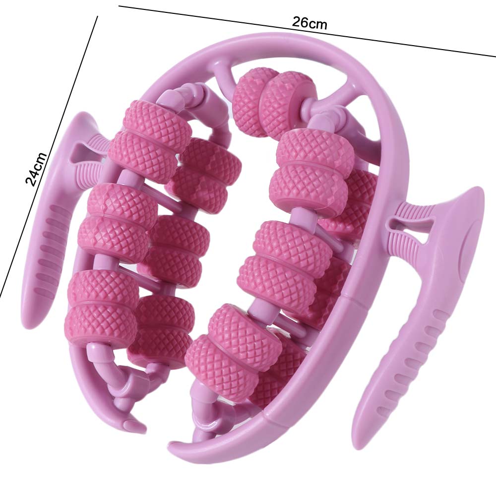 26 Wheel Cellulite Massager 360-degree Rotation Manual Muscle Massager Roller  Yoga Fitness