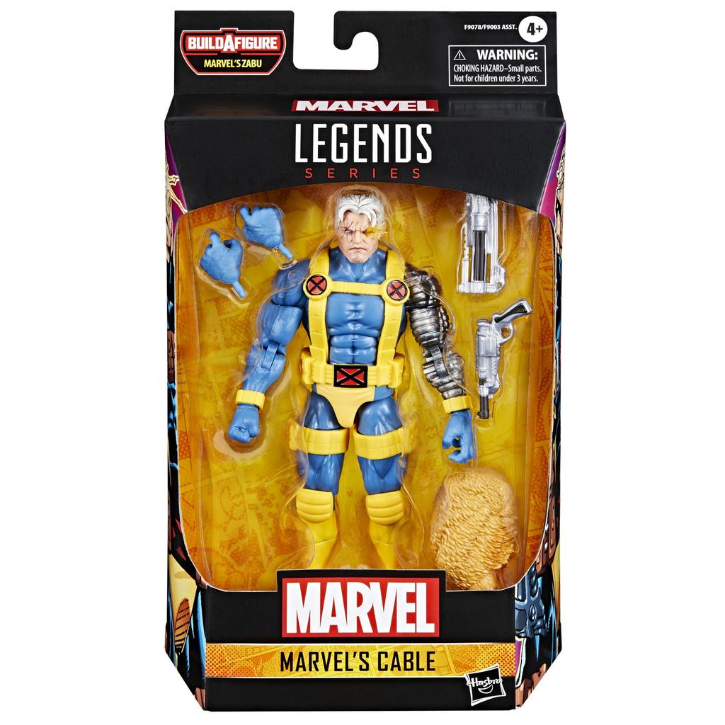 Hasbro Marvel Legends Series Cable Comics Collectible 6-inch (15cm) Action Figure with Build-A-Figure Parts, F9078, Authentic